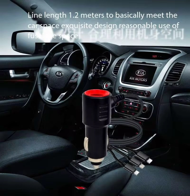 🔌 Chargeur Voiture Multifonction – Recharge Rapide ⚡