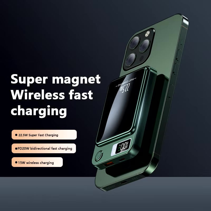 ⚡ Power Bank Magnétique 2-en-1 : Ultra-Rapide & Compact ⚡