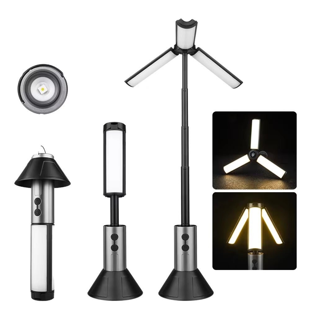 💡 LAMPE DE CAMPING 3 EN 1