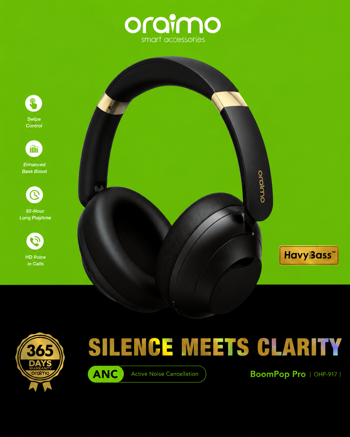 🎧🔥 ORAIMO BOOMPOP PRO (OHP-917) ORIGINAL 🔥🎧