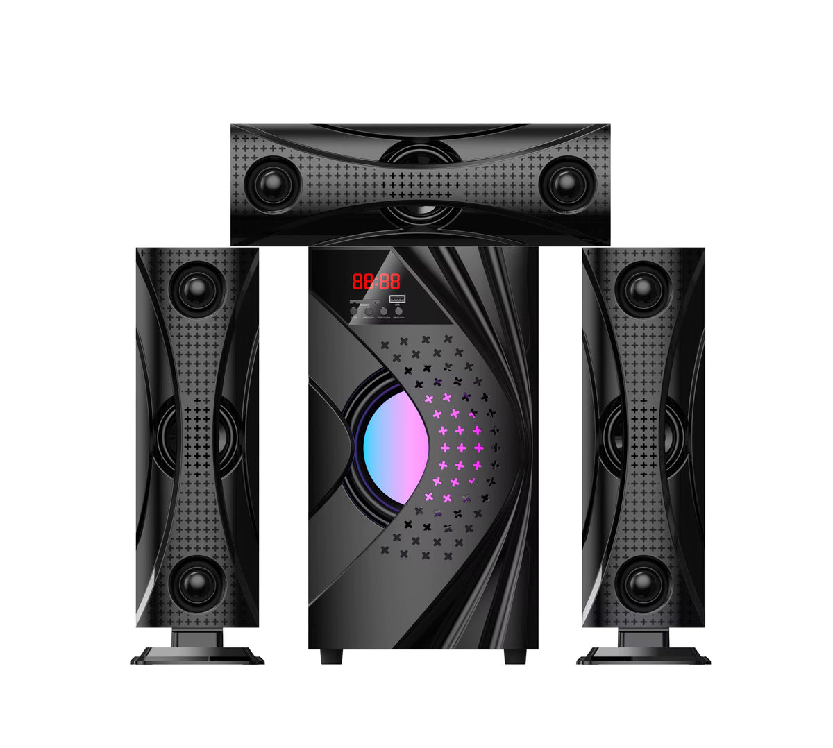 🔊🔥 HOME THÉÂTRE AMANI Q10 – SYSTÈME AUDIO 3.1 CANAUX