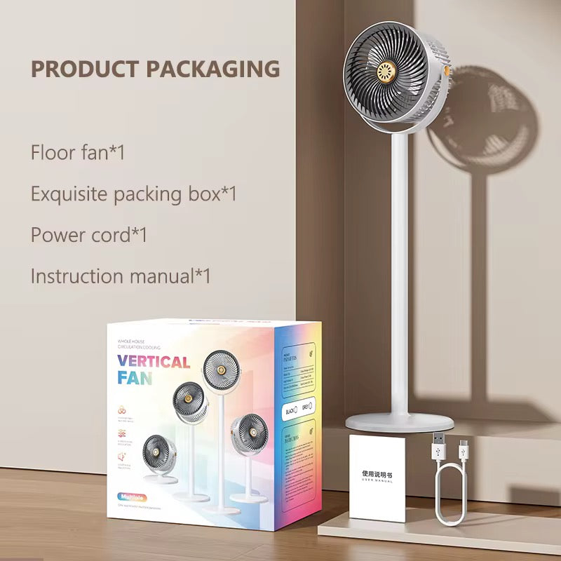 VENTILATEUR SUR PIED MODERNE – PUISSANCE & CONFORT
