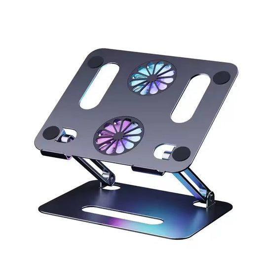 Support PC Portable avec Double Ventilateurs