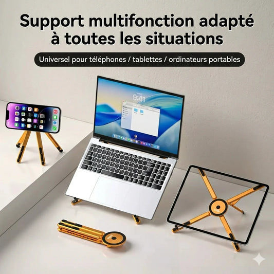 💻 Support Magnétique Elite 3-en-1 : Smartphone, Tablette & Ordinateur