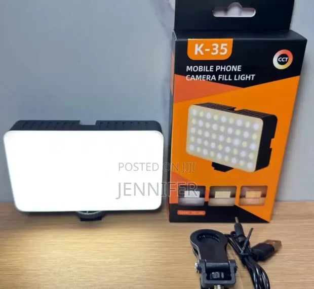 🔥 Lampe LED K-35 pour téléphone – Éclairage PRO