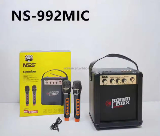 BOOM BOX PRO AVEC 2 MICROPHONES SANS FIL