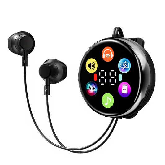 🎧✨ ÉCOUTEURS LAVALIER AVEC ÉCRAN LED